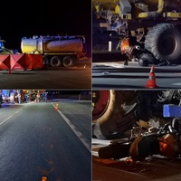 Motorkář střet s cisternou nepřežil