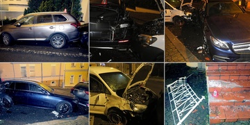 Demoliční derby opilé řidičky