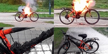 Elektrokolo začalo hořet za jízdy přímo pod dítětem