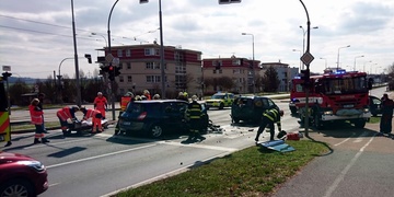 Při zadním nárazu byl zraněn řidič