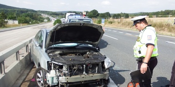 Otáčení na dálnici se řidiči nevyplatilo