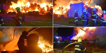 Požár byl vidět na kilometry daleko