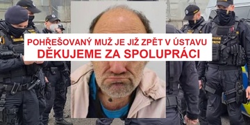 Pan Martin Č. byl nalezen a je v pořádku