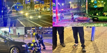 Další auto v kolejišti, ovšem tentokrát s nezapomenutelným řidičem