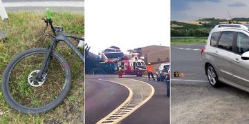 Kvůli telefonu vytlačila cyklistu ze silnice