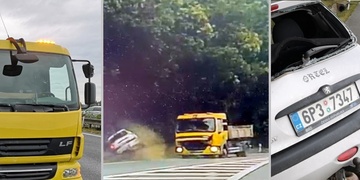 Otáčet se před náklaďákem se nevyplácí