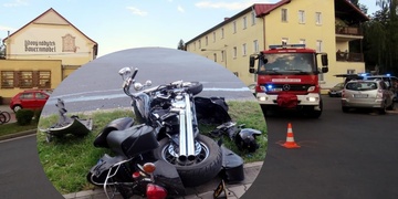 Vážné zranění motorkáře způsobila německá řidička