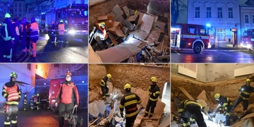 V domě se při oslavě propadla podlaha a sutiny zasypaly ženu