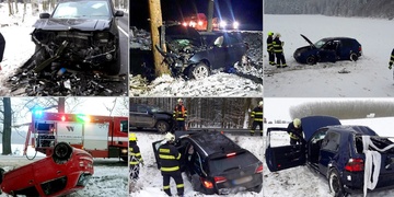 Za velkým množstvím nehod stála ledovka či alkohol