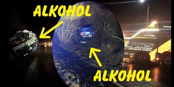 Opilý řidič cisterny a opilý řidič Citroenu – oba jízdu nezvládli