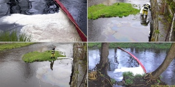 Do Mže unikla neznámá olejovitá látka