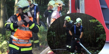 Komplikovaný lesní požár u Plzně