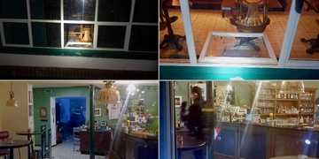 Pachatel se při vykradení restaurace pořezal