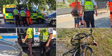 Střet auta s dítětem na kole