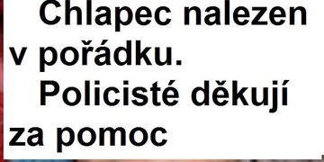 Pátrání ukončeno