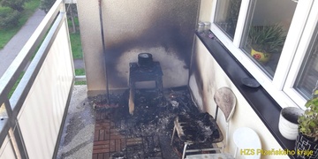 Požár od nedopalku