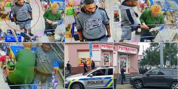 Ženu přepadl přímo u pultu prodejny potravin