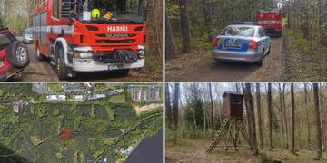 Záchranná akce v lese u Borské přehrady