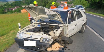 Střet osobního vozu s nákladním