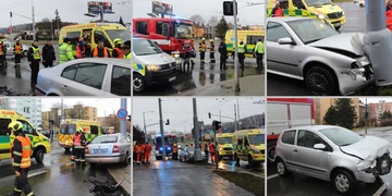 Vážná nehoda na Rokycanské v Plzni