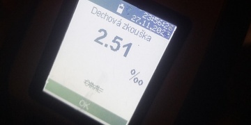 Řidič nadýchal přes dvě a půl promile