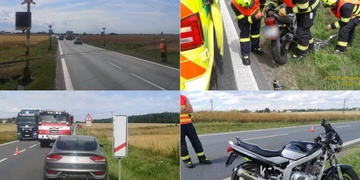 Mladý motorkář nedobrzdil za autem