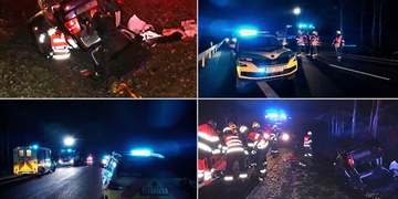Opilého řidiče museli z vraku vyprostit