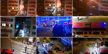 Rozsáhlý požár bytu na Vinicích - sedmdesát evakuovaných