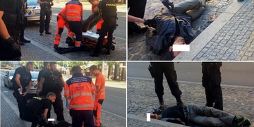 Loupež na Americké – pachatel skončil v nemocnici