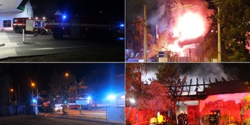 Obrovský požár vypukl přímo u čerpací stanice MOL