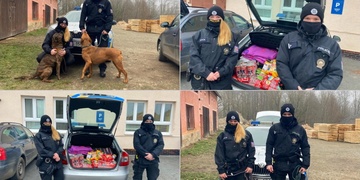 Policisté v útulku udělali předčasného Ježíška