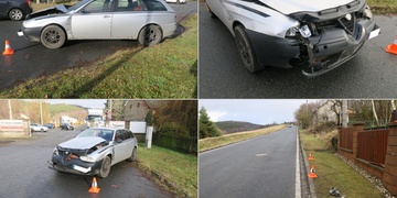 Zřejmě opilý po smyku skončil v plotě