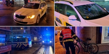 Opilý muž na elektrokole přehlédl taxík