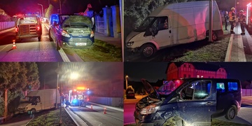 Střet dvou protijedoucích dodávek - jeden z řidičů nadýchal více než čtyři promile