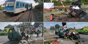 Střet vlaku s autem - žena nepřežila a muž je v kritickém stavu
