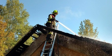 Požár drážního domku