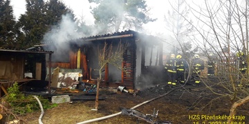 Požár chaty