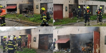 Garáže zřejmě znovu zapálil žhář