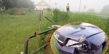 Řidička usnula za volantem a projela dvěma zahradami