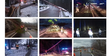 Opravdu perná noc hasičů, mají za sebou více než sto výjezdů