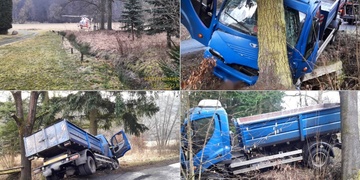 S nákladním vozem havaroval do stromu