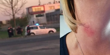 Ženu škrtil a zranil na krku