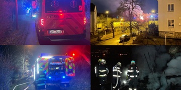 Noční požár v Doudlevcích - aktualizováno