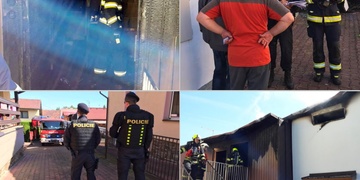 Vážně popálený senior a milionová škoda