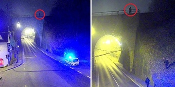 Z nešťastné lásky se rozhodl skočit z viaduktu