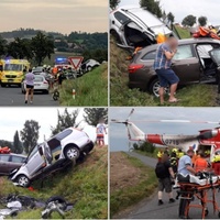 Čelní střet, na místě několik velmi vážně zraněných