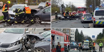 Střet tří vozů zcela zablokoval ulici U Velkého rybníka v Plzni