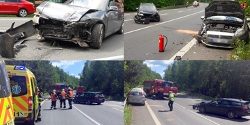 Čtyři zranění kvůli přednosti v jízdě