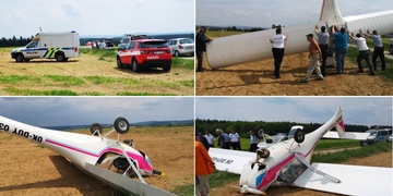 Havárie letadla při nouzovém přistání