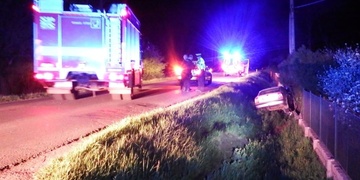 Auto řízené opilcem vyletělo ze silnice a prorazilo plot